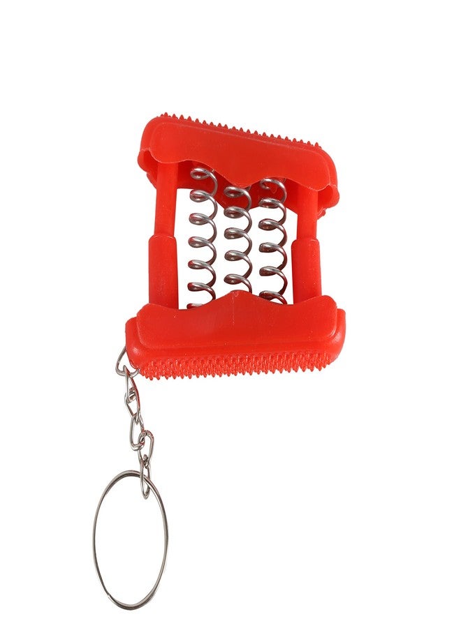 Cure18 Health Acupressure Pocket Exerciser - Gripper For Hand/Palm - With Pressure Points Color Red - Image 1