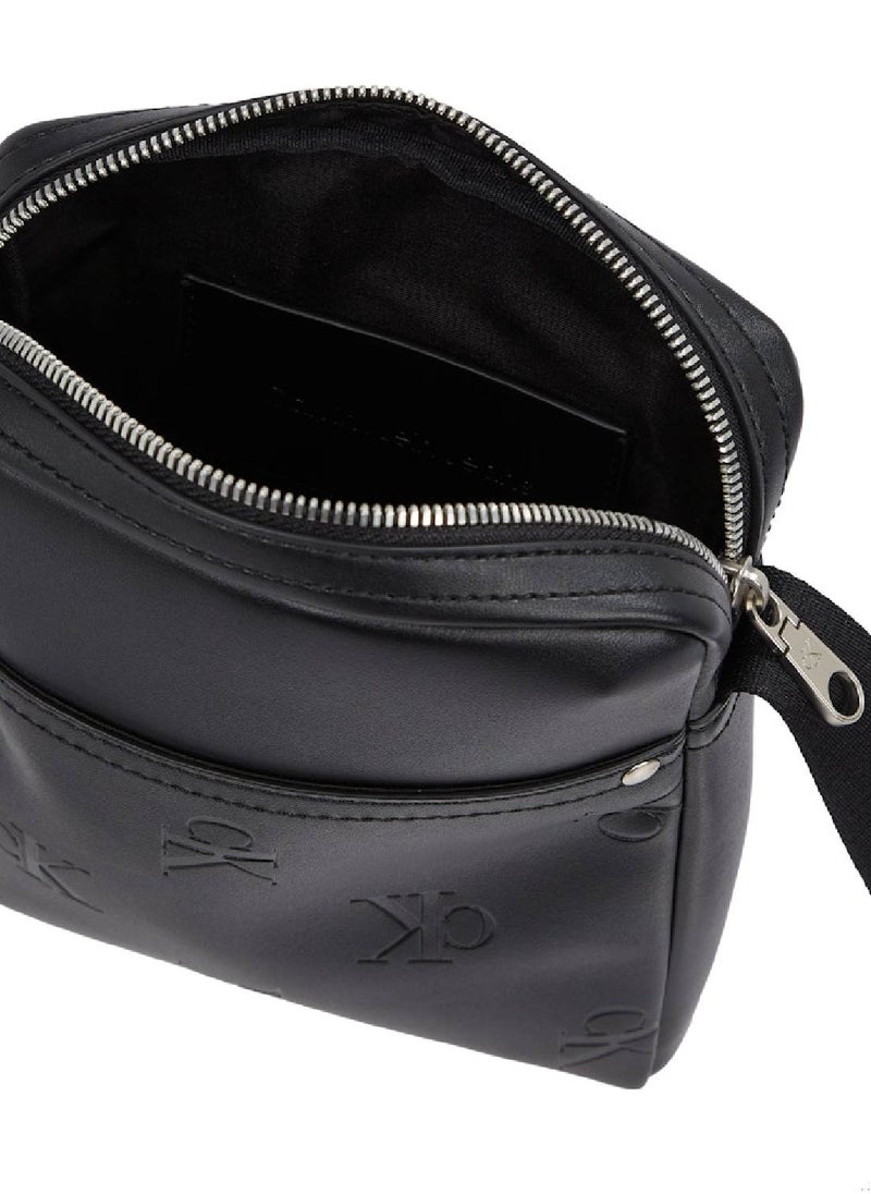 Calvin Klein Jeans Men's Logo Reporter Bag, Black - faux leather  - Image 3