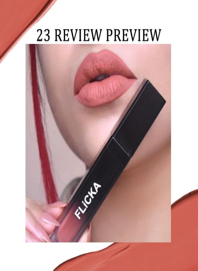 FLiCKA Set and Attack Liquid Matte Lipstick For Women| Transfer Proof, Smudge Proof, Non-Sticky, Creamy Lightweight Lipstick For Women, 23 Review Preview, 7ml - Image 3