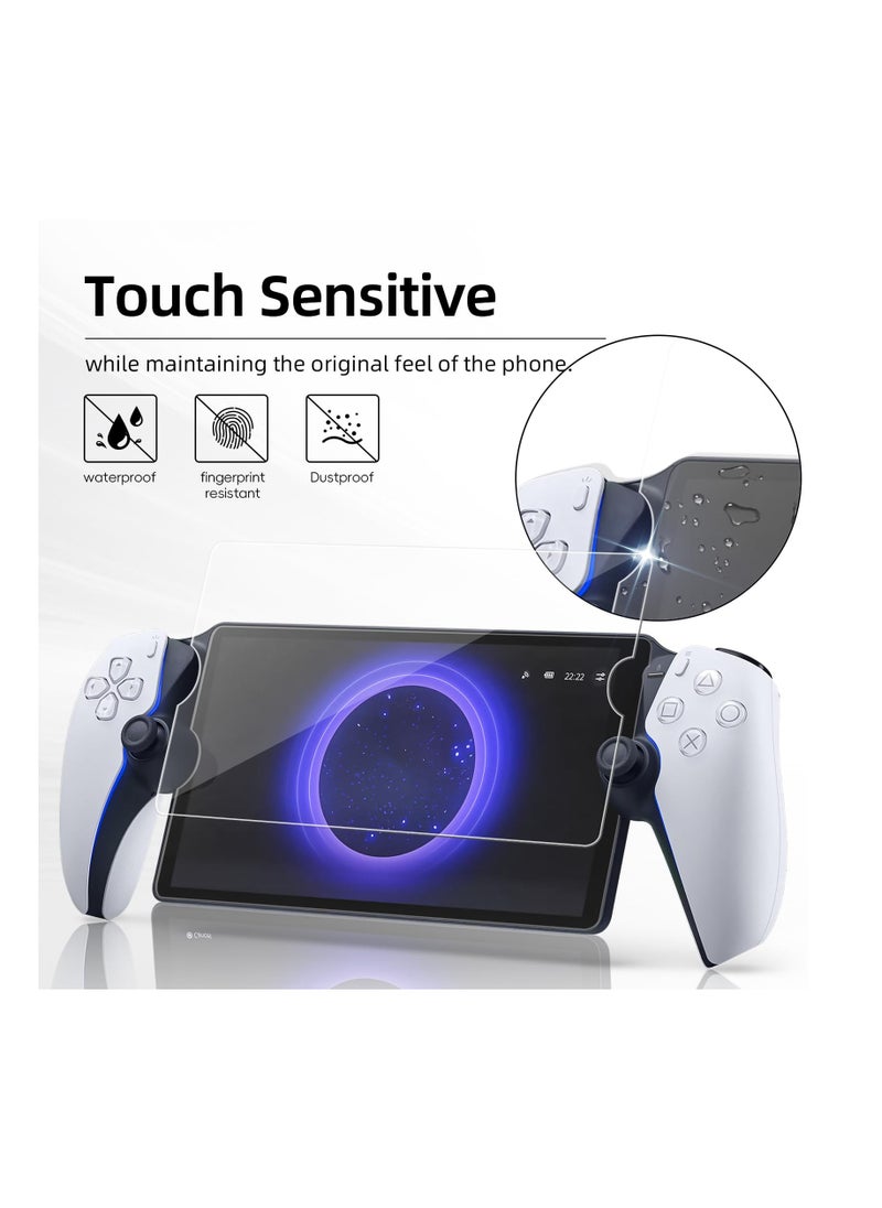 Anmi - Case for Playstation Portal,PS5 Portal Protective Case with Ergonomic Grip Game Machine Screen Protector and 2 Thumb Stick Caps Transparent PC Case Protective Cover Sleeve Console Accessories - Image 1