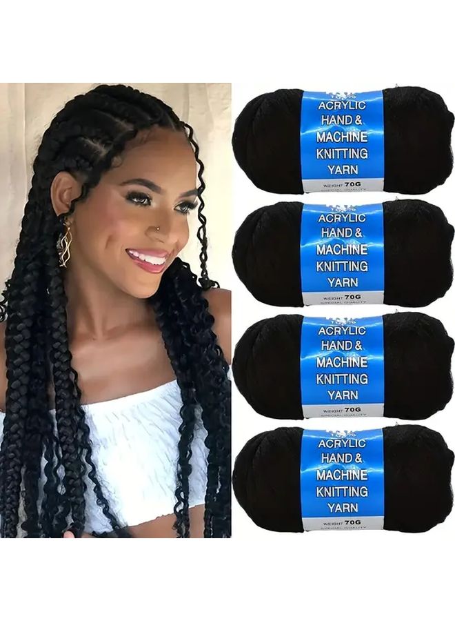 8 Inch Silvery Grey Braids Hair for Women Flame Retardant Synthetic Soft Twists - Image 3