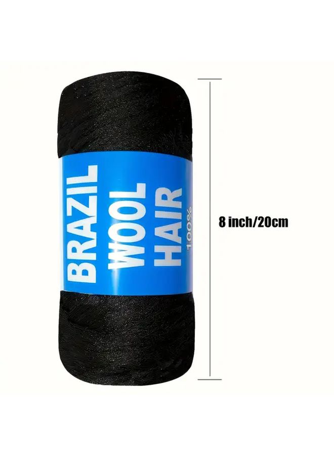 8 Inch Silvery Grey Braids Hair for Women Flame Retardant Synthetic Soft Twists - Image 4