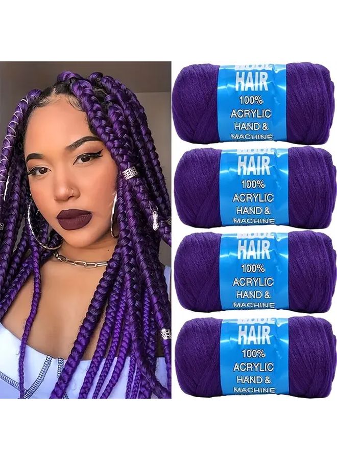 8 Inch Silvery Grey Braids Hair for Women Flame Retardant Synthetic Soft Twists - Image 1
