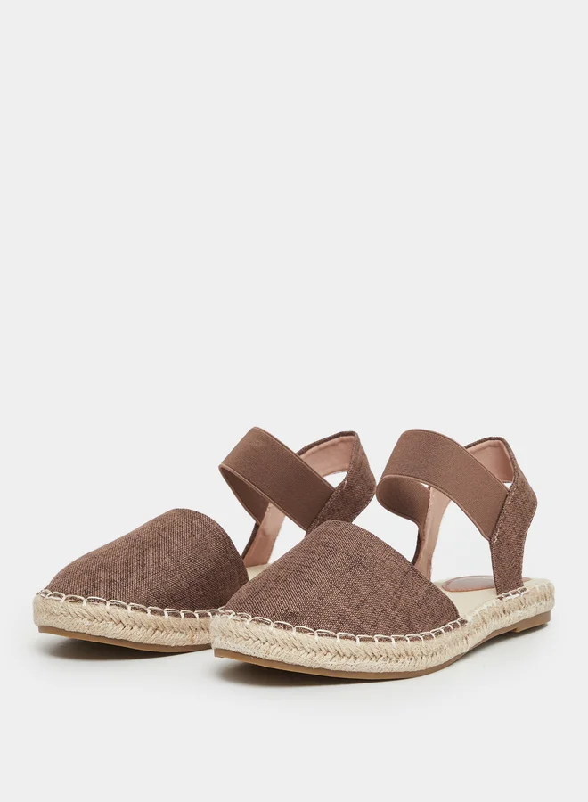 ستايلي Styli Elasticated Ankle Strap Espadrille Shoes