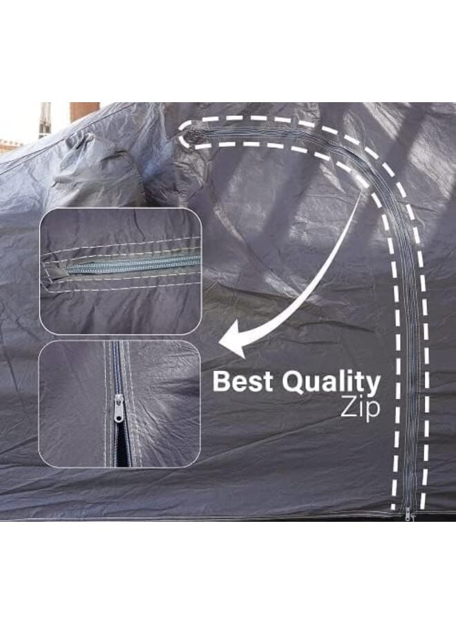 Generic Car Cover Double Layer Padded Cotton Full Protection Waterproof Sun Dust Proof (XL)  - Image 4