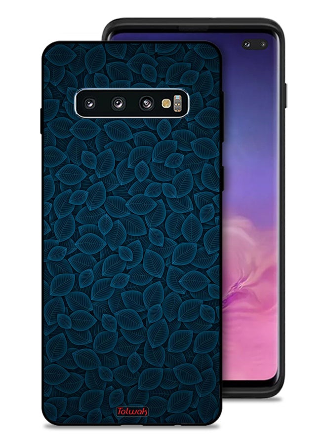 Tolwak Samsung Galaxy S10 Plus Protective Case Cover Digital Art Leaves Pattern - Image 1