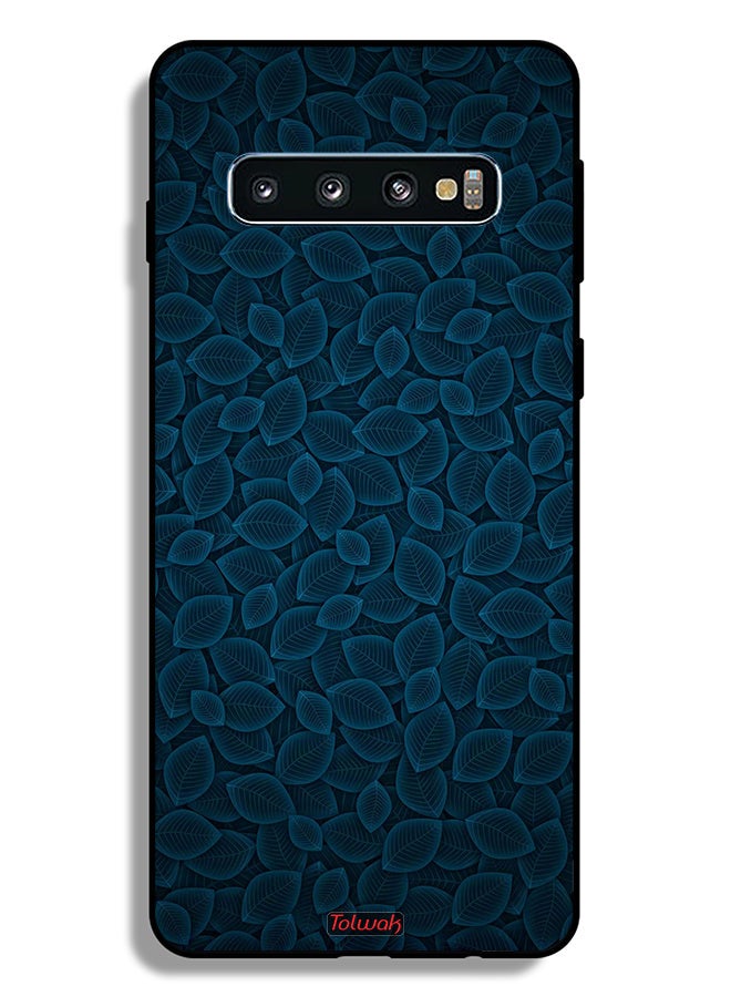 Tolwak Samsung Galaxy S10 Plus Protective Case Cover Digital Art Leaves Pattern - Image 2