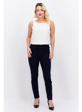 ESPRIT Women Round Neck Sleeveless Solid Crop Top, White  - Image 2