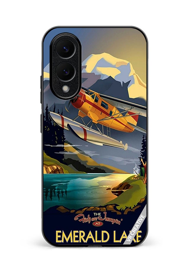 Protective Case Cover For Samsung Galaxy S25 Edge Emerald Lake Design Multicolour