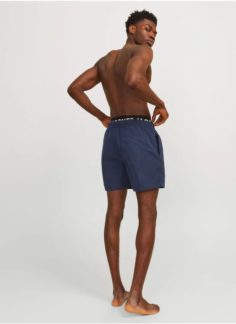 JACK & JONES Logo Drawstring Shorts