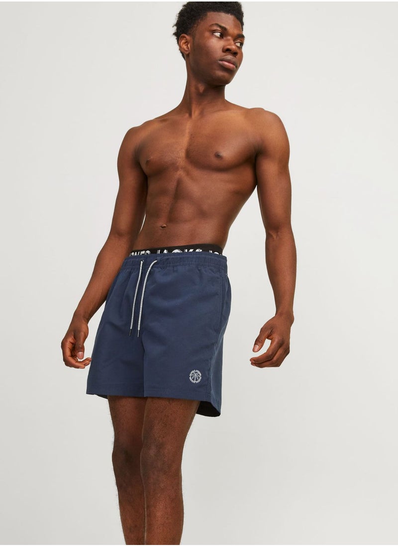 JACK & JONES - Logo Drawstring Shorts - Image 1