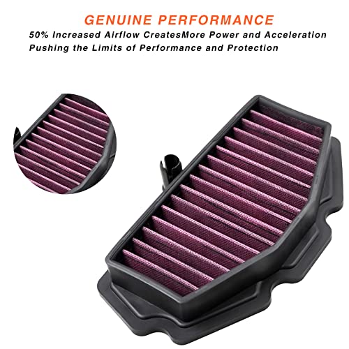 OuYi Motorcycle Air Filter for Kawasaki VERSYS 650 2015-2019, Ninja 650 2017-2019, Versys LT ABS 2015-2020, Z650 ABS 2015-2020 - Image 2