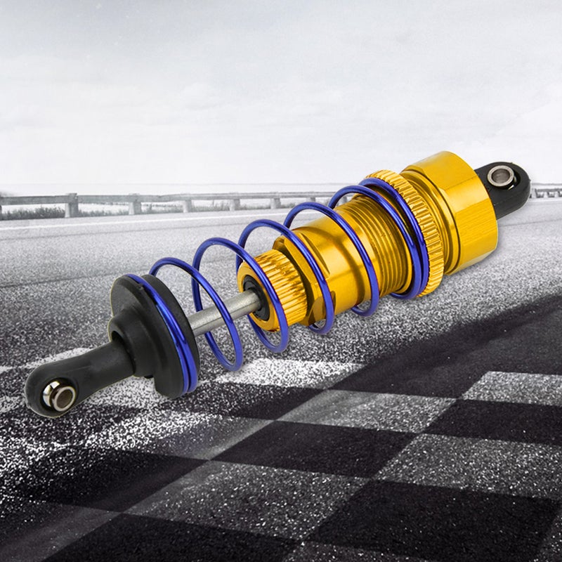 2pcs 92mm RC Oil Pressure Adjustable Front Shock Damper Fit for ZD Racing 7358 1/10 RC CarGolden - Image 1