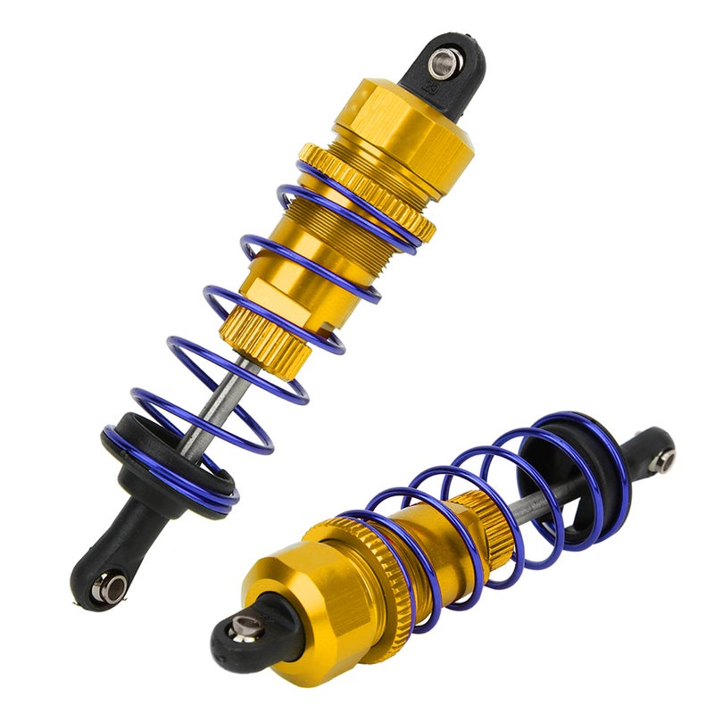 2pcs 92mm RC Oil Pressure Adjustable Front Shock Damper Fit for ZD Racing 7358 1/10 RC CarGolden - Image 5