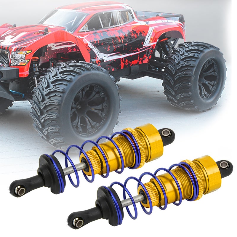 2pcs 92mm RC Oil Pressure Adjustable Front Shock Damper Fit for ZD Racing 7358 1/10 RC CarGolden - Image 3
