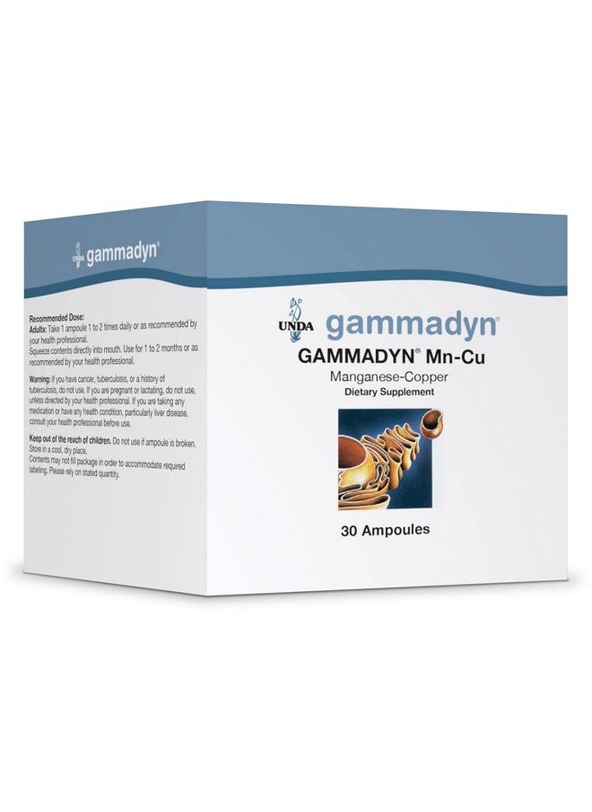 UNDA Gammadyn Mncu ; Manganesecopper Oligoelement Supplement ; 30 Ampoules  - Image 1