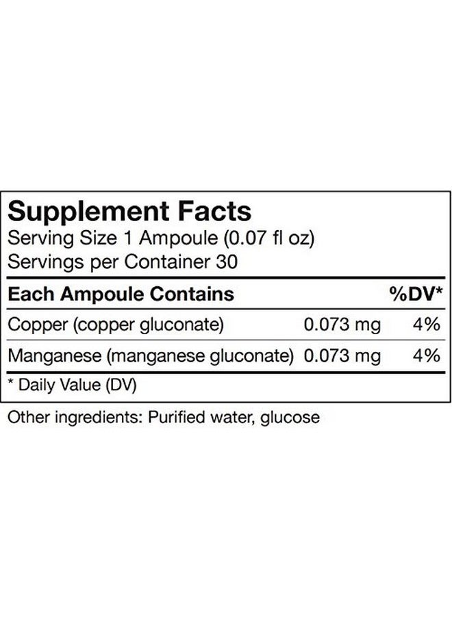 UNDA Gammadyn Mncu ; Manganesecopper Oligoelement Supplement ; 30 Ampoules  - Image 2