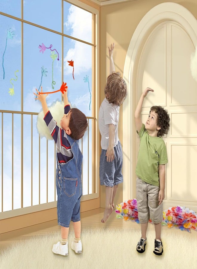 شيندل مجموعة شيندل من 115 قطعة من الأيدي اللاصقة اللامعة، هدايا حفلات للأطفال، ألعاب أيدي لاصقة مطاطية لحشو أكياس الهدايا، جوائز كرنفال صناديق الكنوز الصفية - Image 4