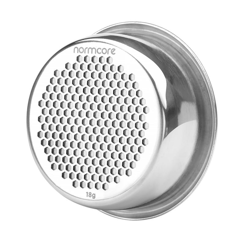 Normcore 54mm Double Layer Portafilter Basket 18g Precision High Extraction Basket Compatible with 54mm Breville Sage Espresso machines 304 Stainless Steel 08mm Thickness 18 Gram