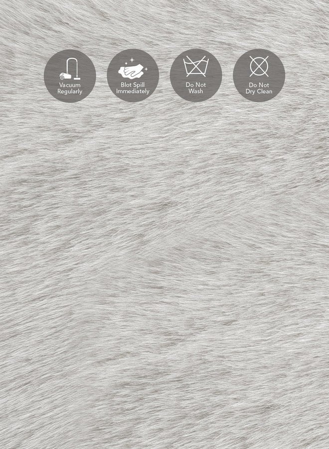 Obsessions Polyester Shaggy Bedside Runner, Cream, 60x150 cm - Image 5