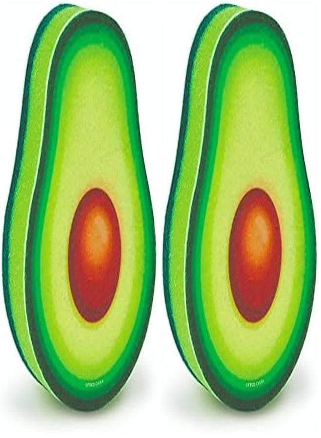 Sur La Table Genuine Fred JUST RIPE-Avocado Sponge, Measures 2.7" by 4.3", Green (Pack of 2) - Image 1