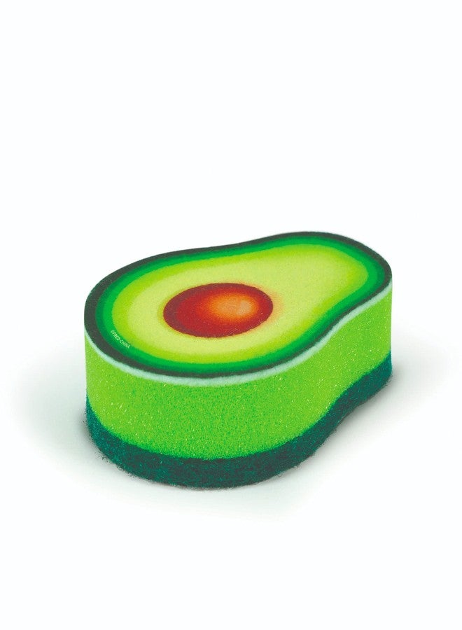 Sur La Table Genuine Fred JUST RIPE-Avocado Sponge, Measures 2.7" by 4.3", Green (Pack of 2) - Image 2