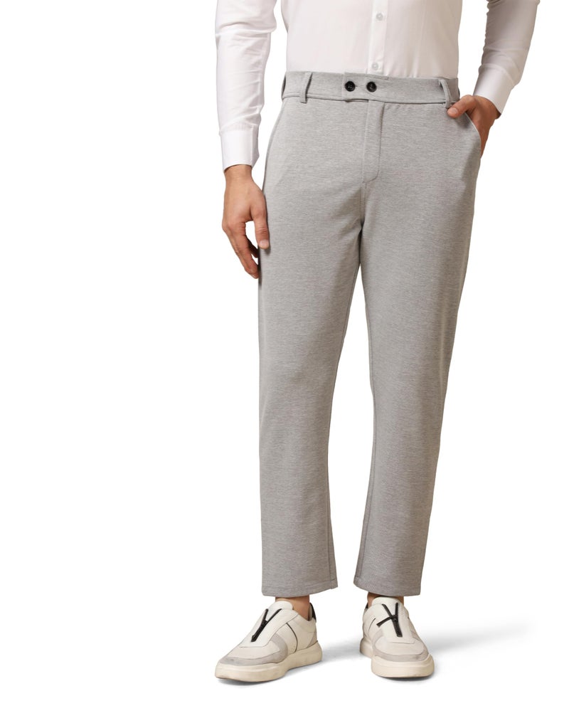 TOPLOT Men's Regular Casual Pants (Men-Pant-5181-Silver-36) - Image 5