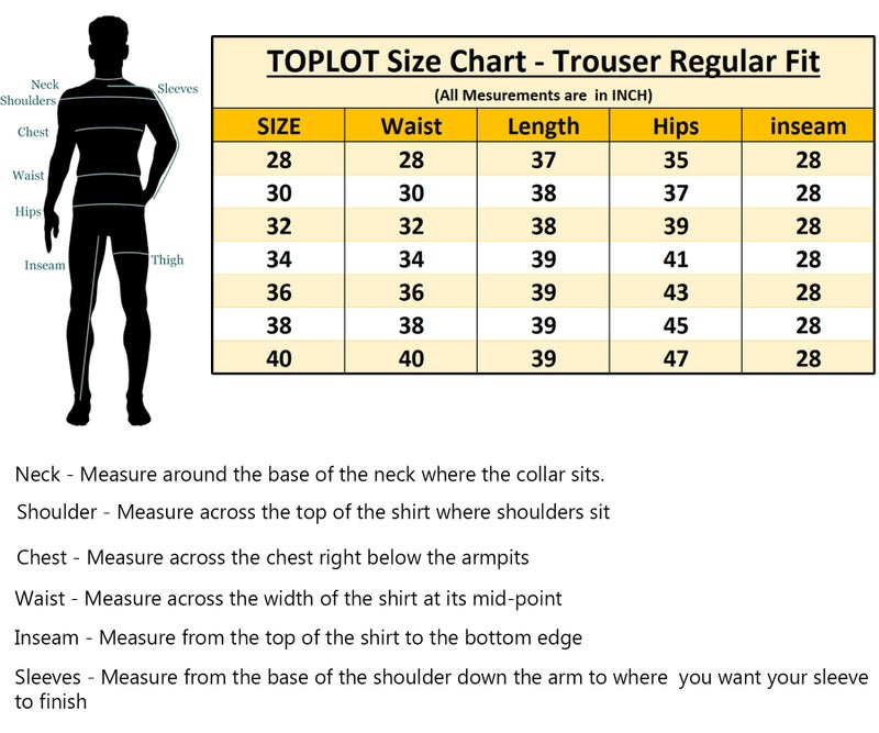 TOPLOT Men's Regular Casual Pants (Men-Pant-5181-Silver-36) - Image 3