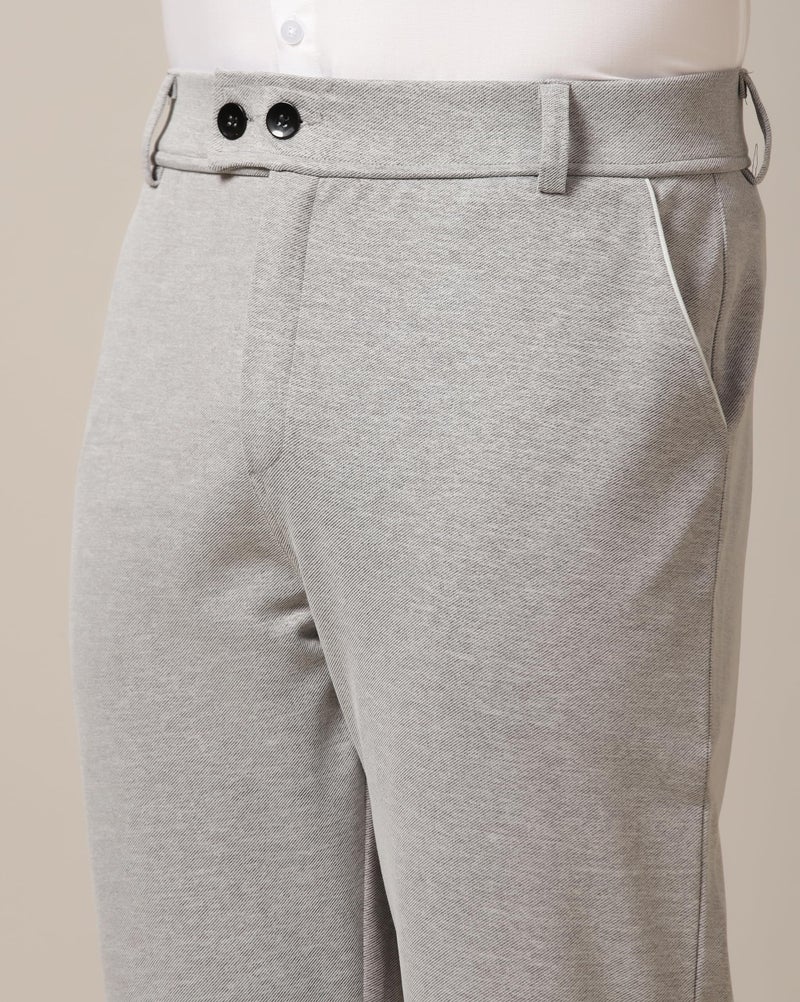 TOPLOT Men's Regular Casual Pants (Men-Pant-5181-Silver-36) - Image 2