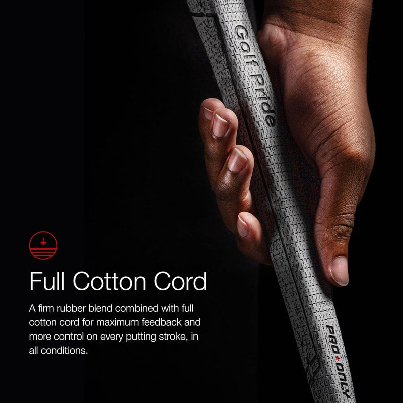 Golf Pride Pro Only Cord Golf Grip - Putter Grip with Rubber & Brushed Cotton Cord - Firm Feel for Maximum Feedback - Image 2