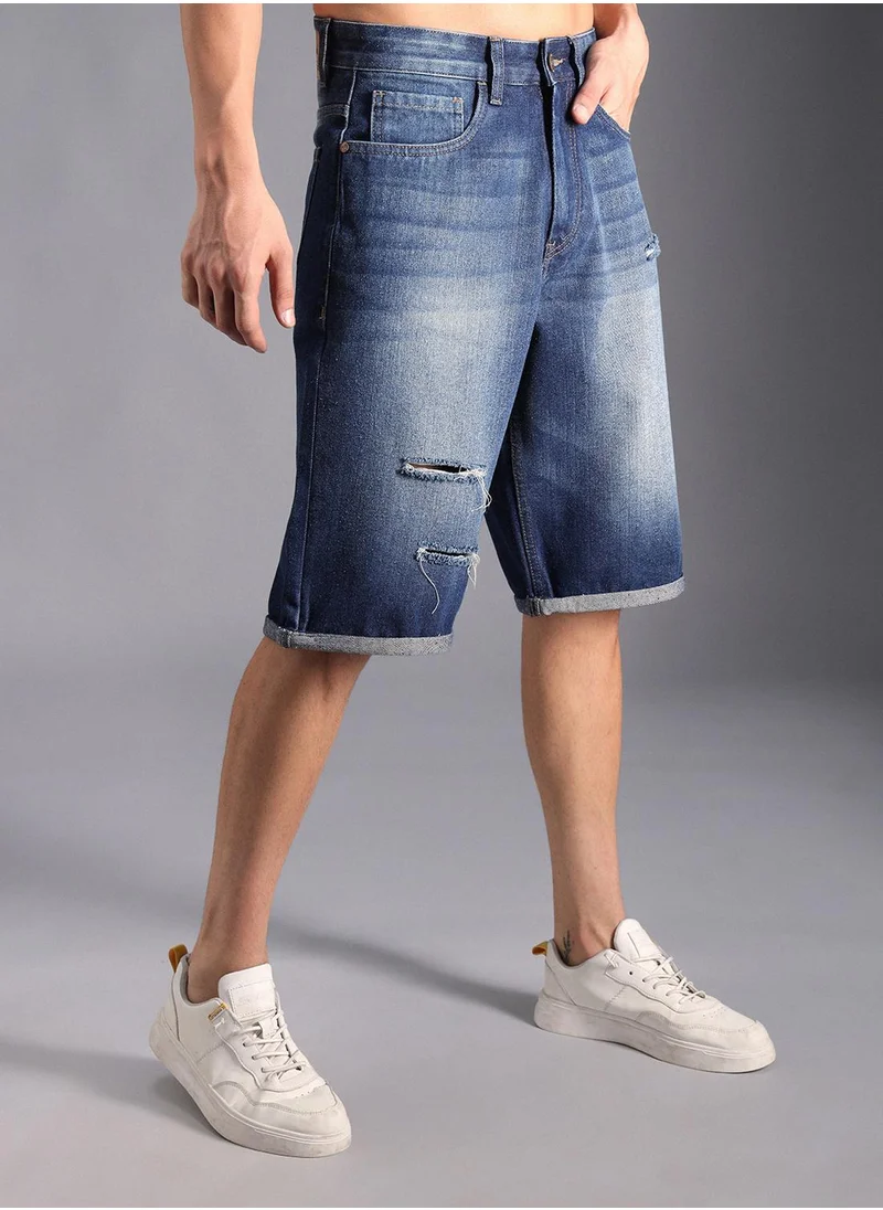 هاي ستار Men Indigo 4 Shorts