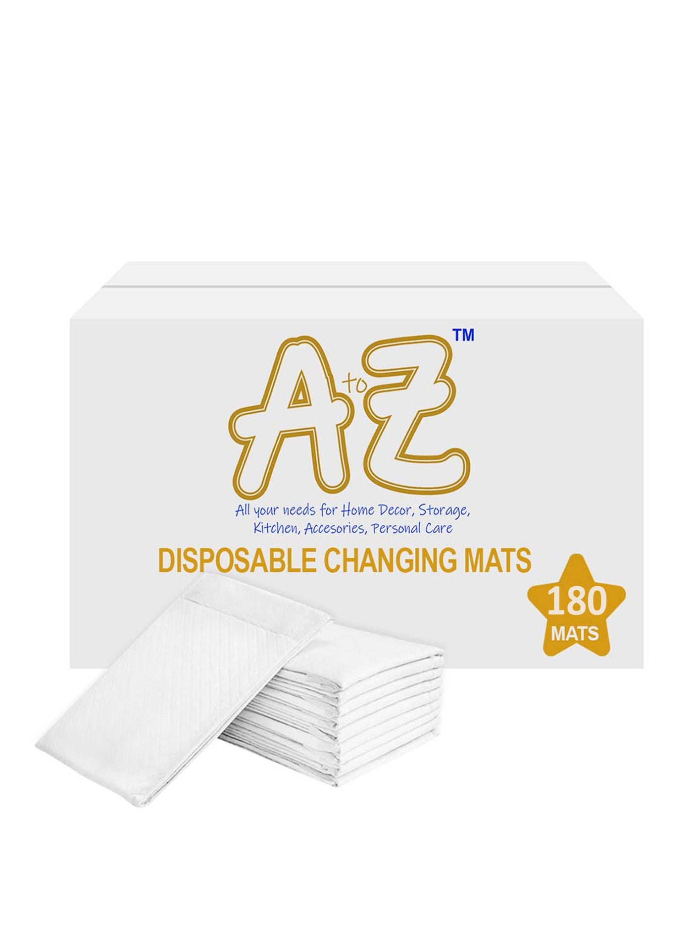SunBaby - Disposable Changing mats (45x60cm) Large, Pack Of 180 - White