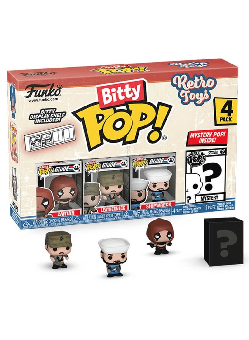 Funko Bitty Pop! Retro Toys: Retro Toys - GI Joe 4-Pack - Image 1