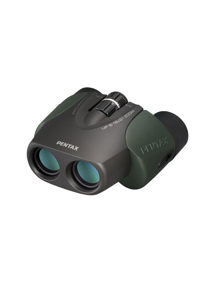 Pentax UP 8-16x21 Green Binoculars (Green) Fully-multi coating Zoom Tripod socket provide - Image 1
