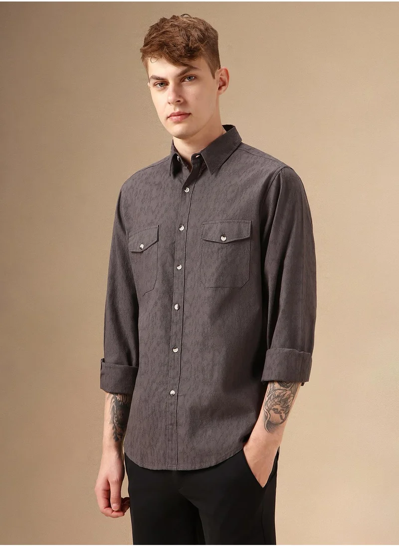 دينيس لينغو Grey Shirt For Men For Men