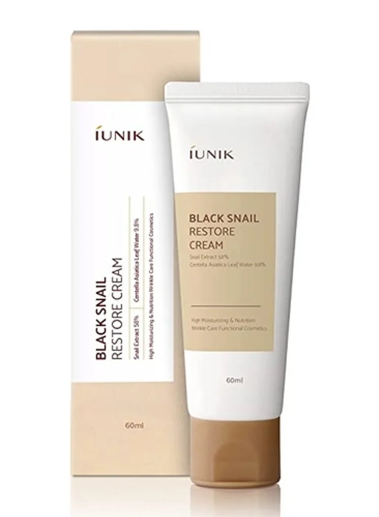 iUNIK Black Snail Restore Cream - 60ml - Image 1