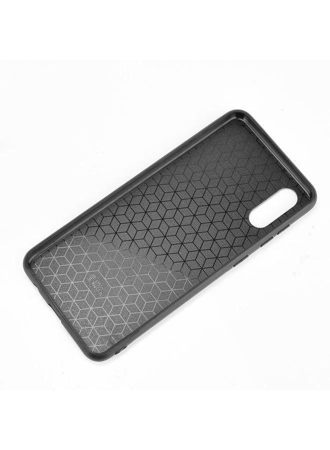 اس-توب جراب لهاتف Samsung Galaxy A02/M02 مقاوم للصدمات بنمط جلد البقر المخيط، مصنوع من مادة البولي يوريثين الحراري + البولي يوريثان الحراري + مادة TPU - Image 4