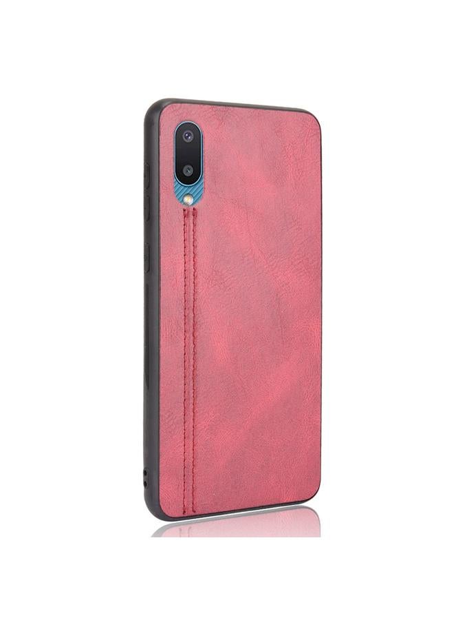 اس-توب جراب لهاتف Samsung Galaxy A02/M02 مقاوم للصدمات بنمط جلد البقر المخيط، مصنوع من مادة البولي يوريثين الحراري + البولي يوريثان الحراري + مادة TPU - Image 3
