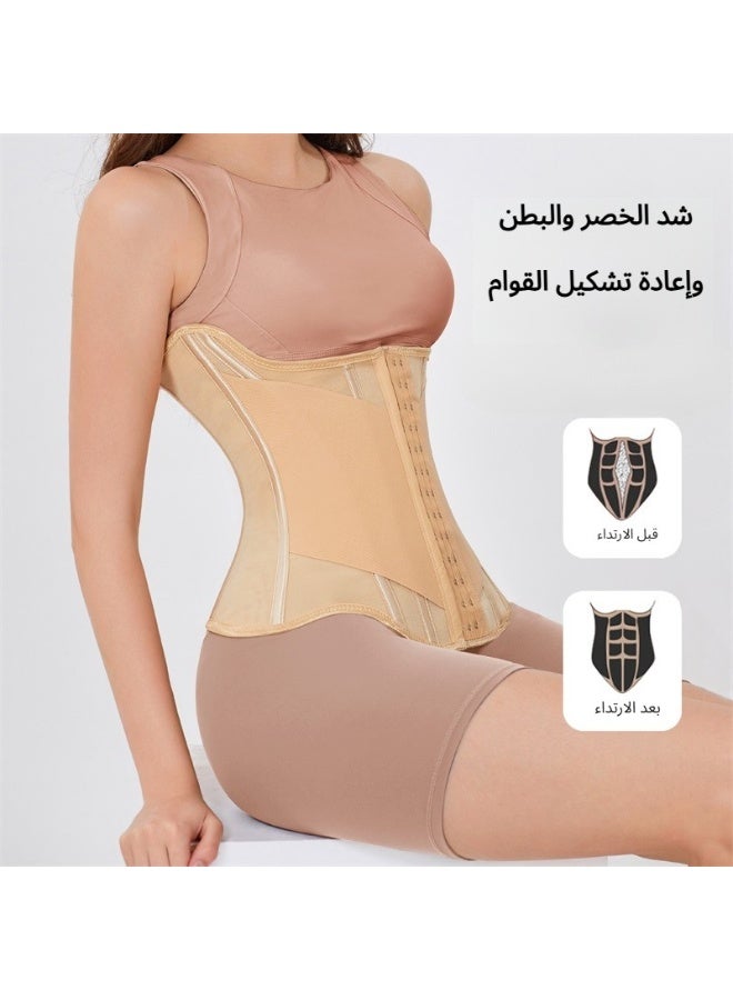 حزام تنحيف الخصر القابل للتعديل للنساء   حزام خصر قوي وداعم ومريح للبطن ومقاس كبير للرجال والنساء - Image 2