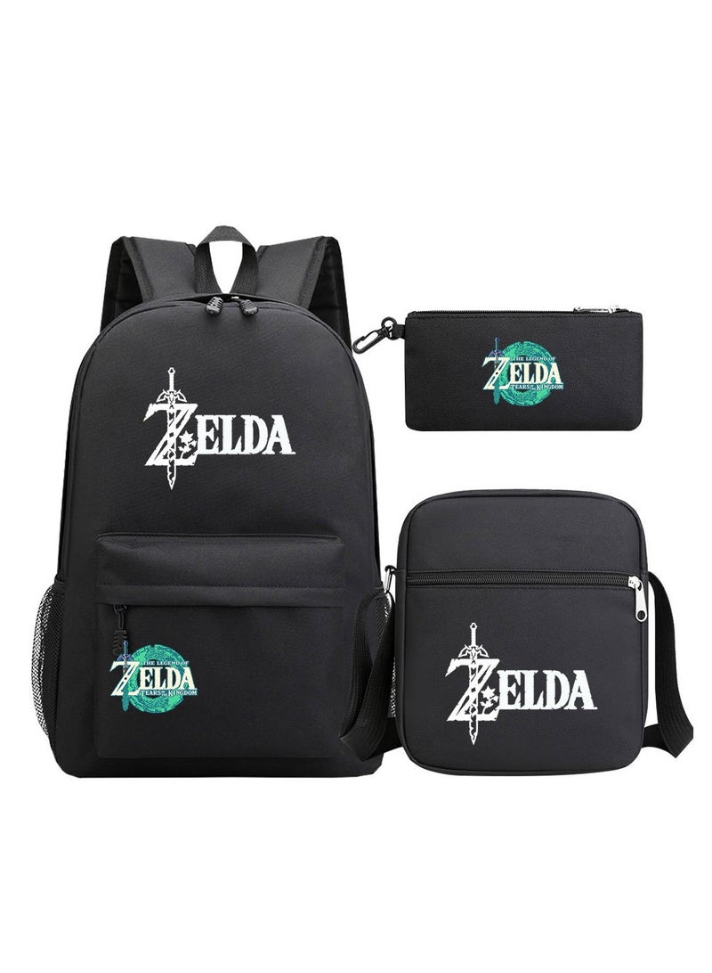 ZELDA Printed Youth Large Capacity Men's and Women's Shoulders