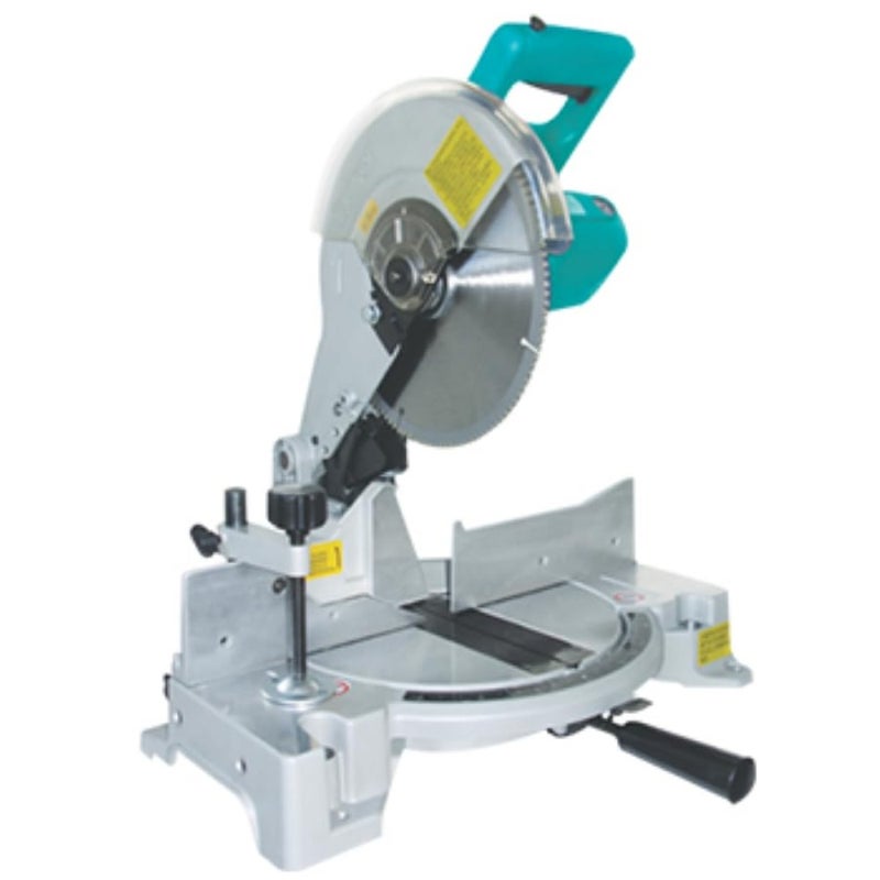 Electric Miter Saw 255mm, 1650W Power Tool, 4600 RPM Cutting Machine for Wood and Metal - Image 1
