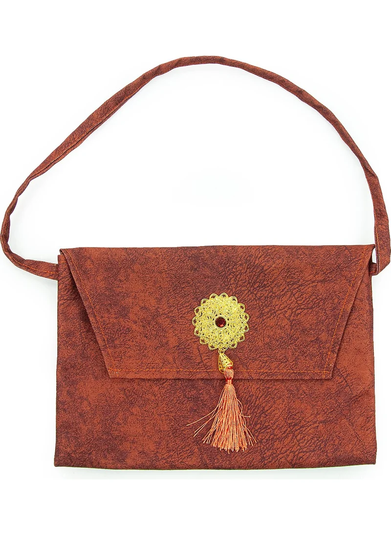 İhvan Nubuck Medium Size Quran Carrying Bag Claret Red