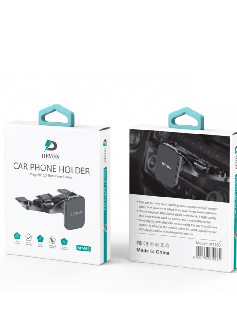 Devon 2 in 1 Magnetic Phone Holder for Car, Self Adhesive Magnetic Phone Holder 360 Degree Adjustable Fiber Pattern Air Vent Dashboard Phone Holder Magnetic Suction Bracket - Image 2