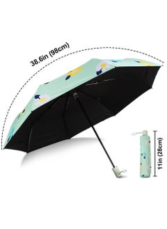 KASTWAVE Windproof Travel Umbrellas for Rain, Mini Small Travel Umbrella for Backpack Perfect Lightweight Compact Parasol Strong Packable Umbrella for Travel Bag Car, Popular Style for women and men  - Image 2
