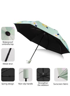 KASTWAVE Windproof Travel Umbrellas for Rain, Mini Small Travel Umbrella for Backpack Perfect Lightweight Compact Parasol Strong Packable Umbrella for Travel Bag Car, Popular Style for women and men  - Image 4