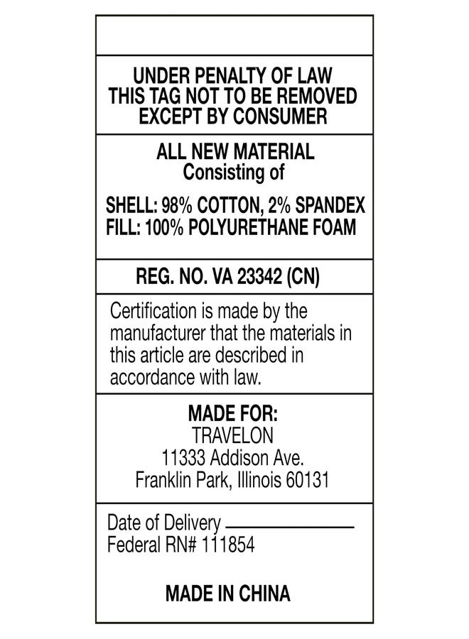 Travelon Contoured Memory Foam Travel Pillow - Image 3