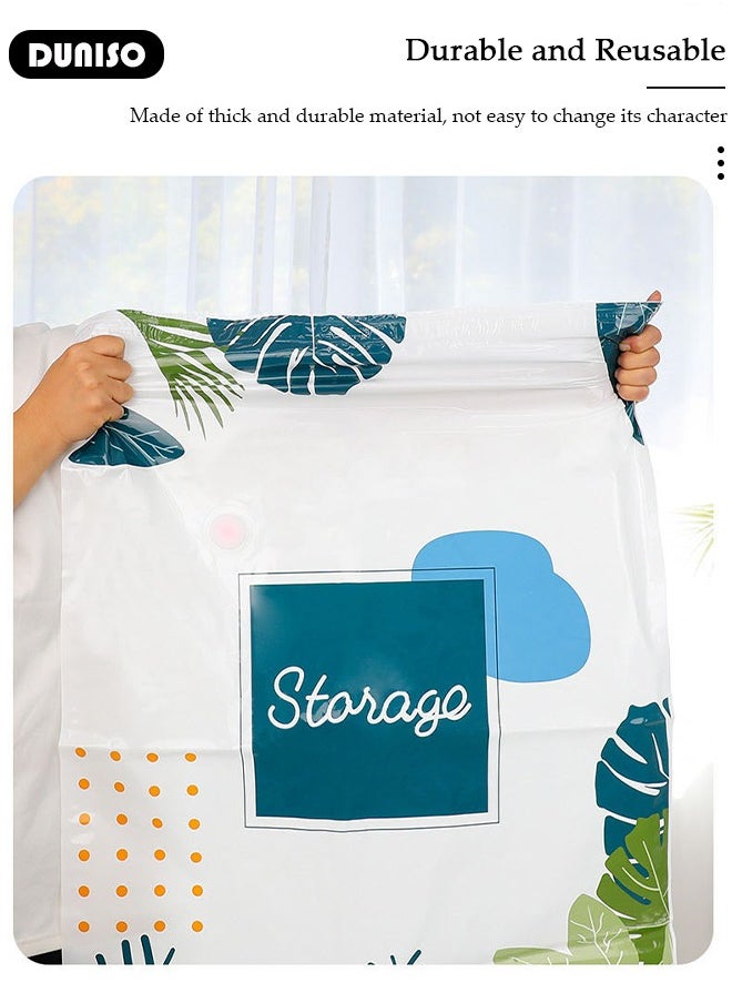 DUNISO ​10 Pack Vacuum Storage Bags with Electric Pump (2 Jumbo + 2 Large + 2 Medium + 4 Small) Compression Bags Space Saver Bags Vacuum Seal Bags for Packing, Clothes, Comforters, Blankets  - Image 2