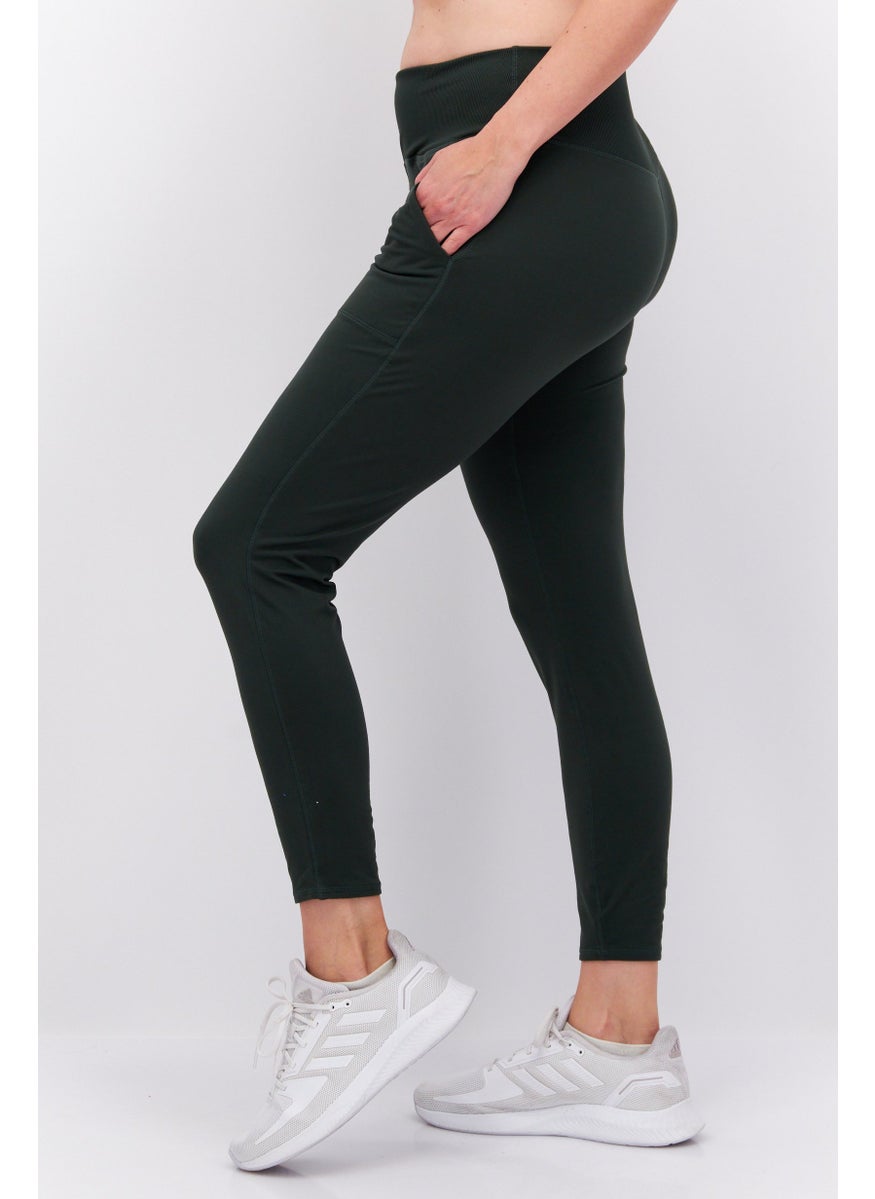 Sage Collective Women Sportswear fit Training Tight, Olive  - Image 2