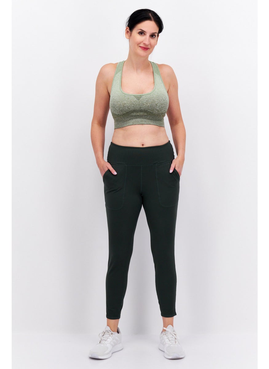 Sage Collective Women Sportswear fit Training Tight, Olive  - Image 3