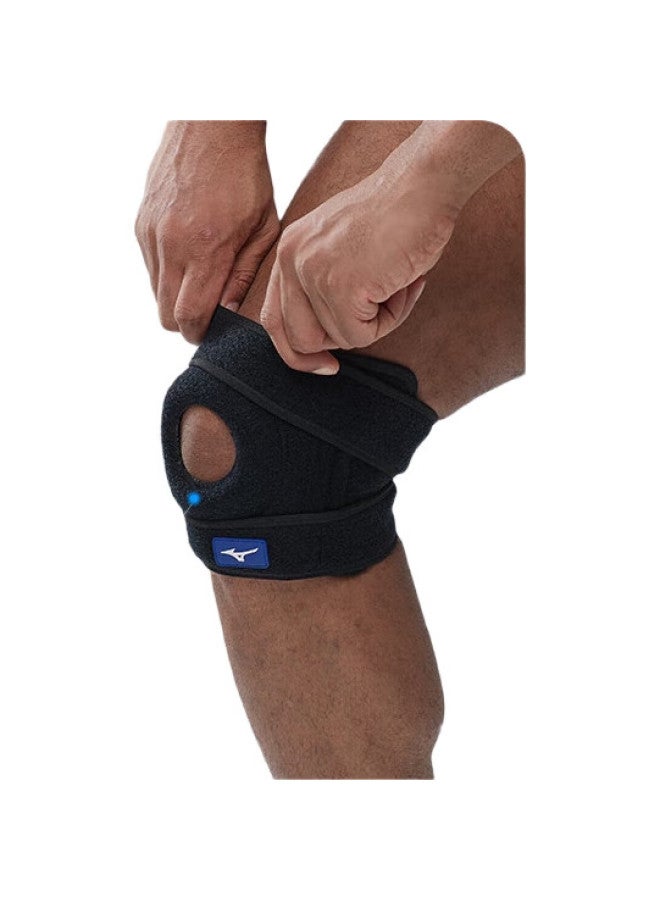 Mizuno دعامة الركبة الرياضية من ميزونو، واقي الجري، حزام الرضفة، دعم مضاد للصدمات، كرة السلة، الجري، التنزه، 040-00F، عبوة واحدة - Image 1